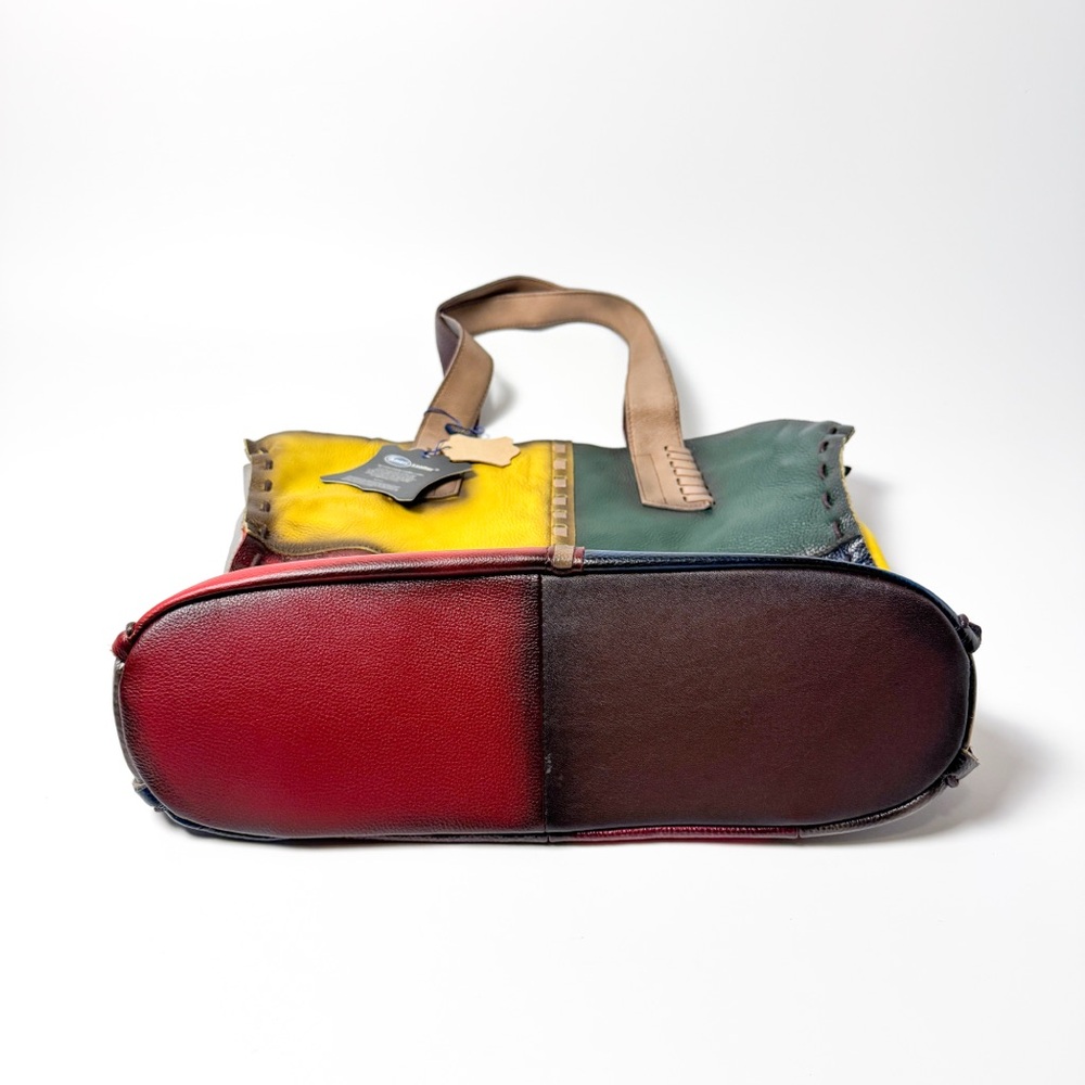 Amerileather Patchwork Multicolor Top Grain Pebbl… - image 5